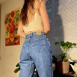 Lee’s Vintage High Waisted Dark Blue Jeans